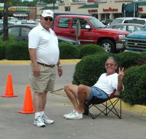 John and Rodney discussing the show.
